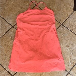 Athleta Orange Sleeveless Sundress with shorts